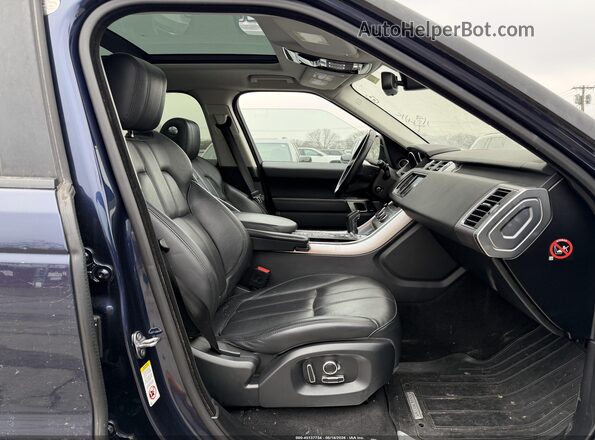 SALWR2VF1GA552189 2016 LAND ROVER RANGE ROVER SPORT Blue Widok wnętrza z przodu
