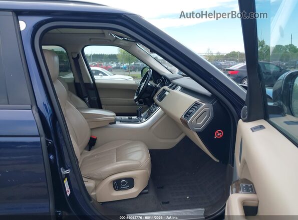 SALWR2VF1GA635203 2016 LAND ROVER RANGE ROVER SPORT Blue Вид салону спереду