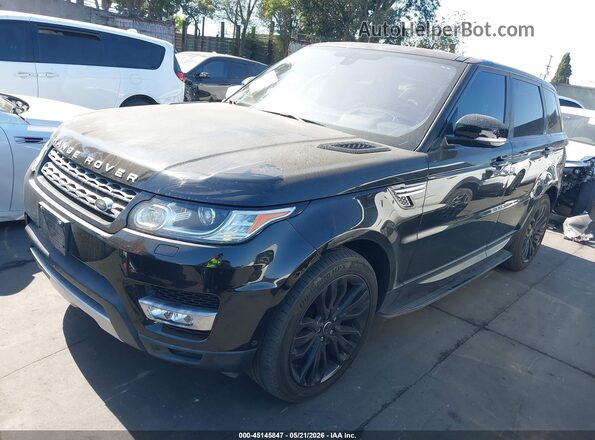 SALWR2VF7GA631219 2016 LAND ROVER RANGE ROVER SPORT Black Առջևի ձախ երեք քառորդ տեսարան