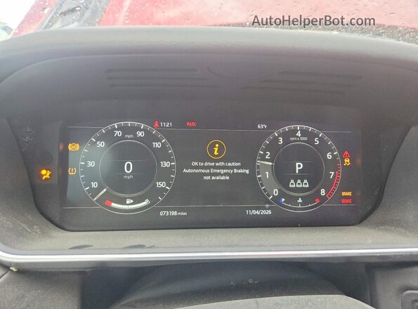 SALWS2RU3NA236402 2022 LAND ROVER RANGE Темно-бордовый 