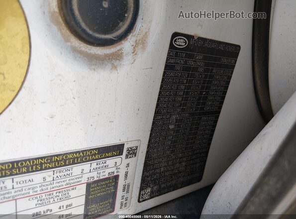 SALYB2EX0KA203331 2019 LAND ROVER RANGE ROVER VELAR White Вид підкапотного простору