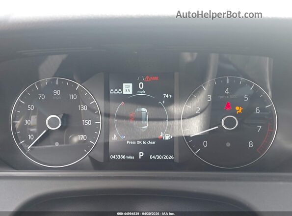 SALYB2EX5LA292749 2020 LAND ROVER RANGE ROVER VELAR Черный 