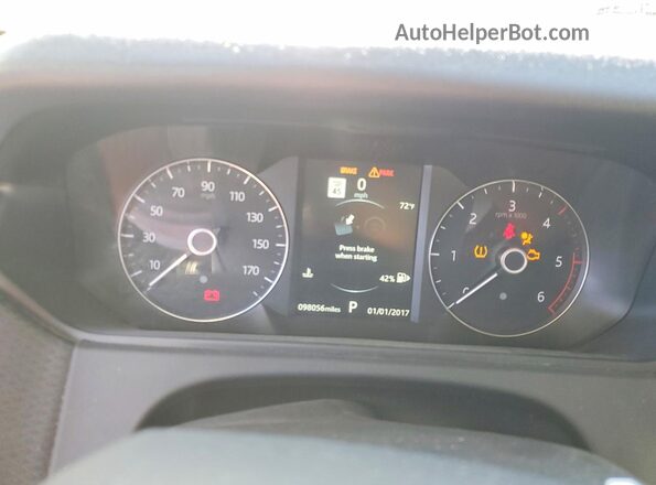 SALYB2RN7JA772149 2018 LAND ROVER RANGE White Instrument cluster view