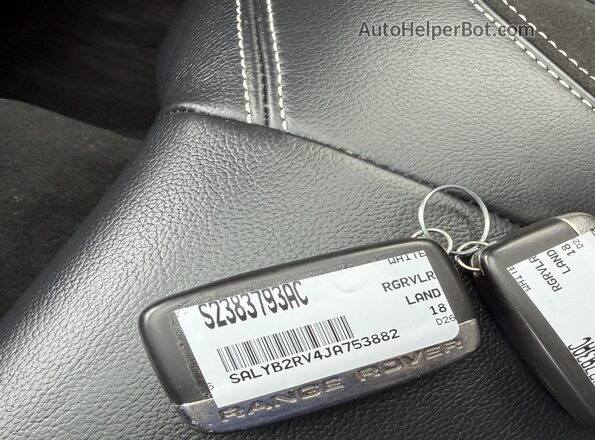 SALYB2RV4JA753882 2018 LAND ROVER RANGE ROVER VELAR White Вид ззаду