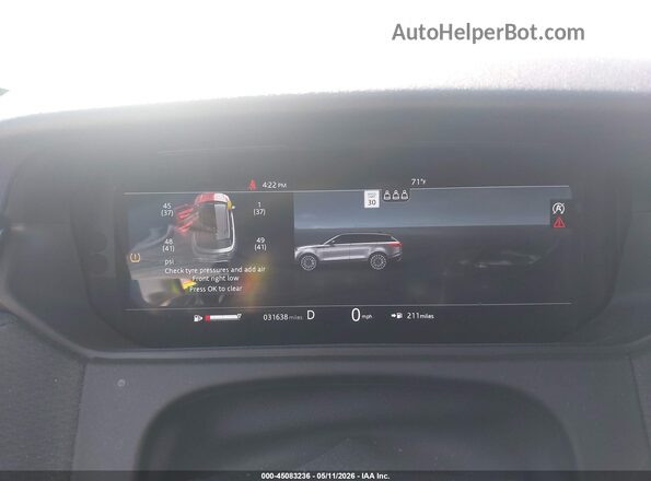SALYK2EX2LA291655 2020 LAND ROVER RANGE ROVER VELAR White Հետևի նստատեղերի տեսք