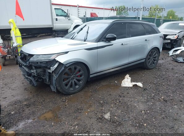 SALYL2EV4KA786918 2019 LAND ROVER RANGE ROVER VELAR Silver Առջևի ձախ երեք քառորդ տեսարան