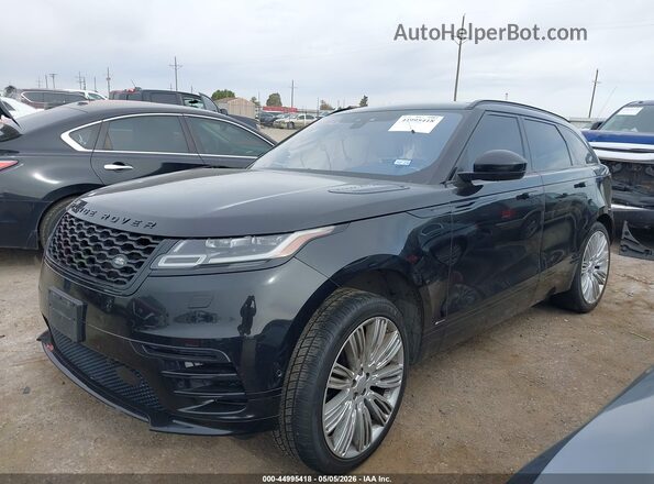 SALYL2EX2KA202596 2019 LAND ROVER RANGE ROVER VELAR Black Առջևի ձախ երեք քառորդ տեսարան