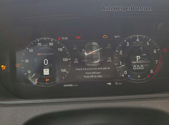 SALYL2EX8KA793811 2019 LAND ROVER RANGE Black Widok zestawu wskaźników