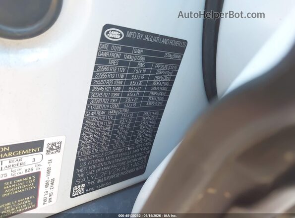 SALYL2FV2KA214633 2019 LAND ROVER RANGE ROVER VELAR Gray Vista del compartimento del motor