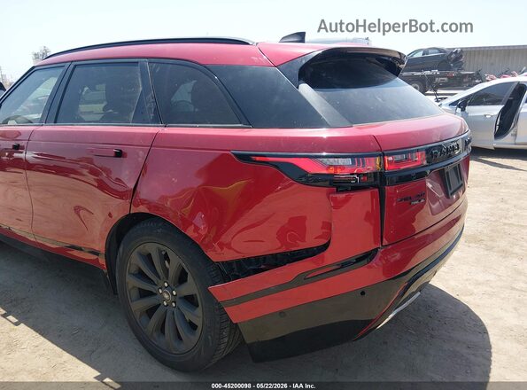 SALYL2FV9KA221692 2019 LAND ROVER RANGE ROVER VELAR Red Вид спереду