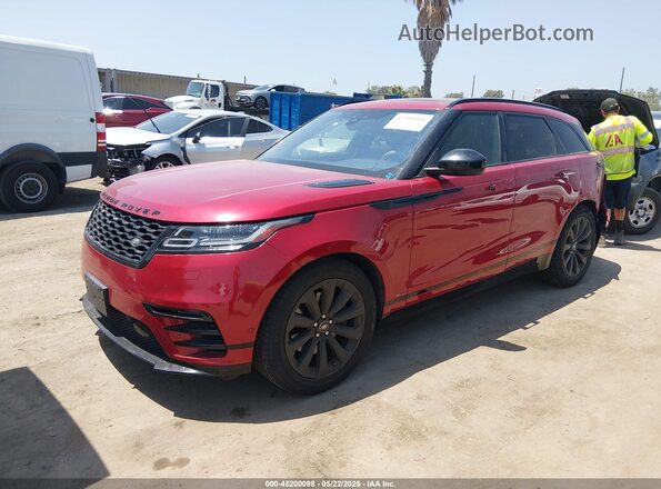 SALYL2FV9KA221692 2019 LAND ROVER RANGE ROVER VELAR Red Передня ліва чверть