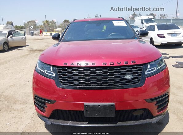 SALYL2FV9KA221692 2019 LAND ROVER RANGE ROVER VELAR Red Вид щитка приладів