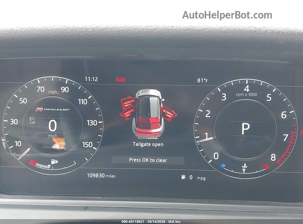 SALYL2RX9JA721962 2018 LAND ROVER RANGE ROVER VELAR Gray უკანა სავარძლების ხედი