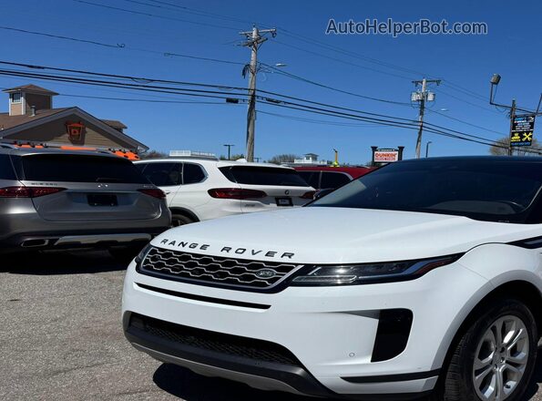 SALZJ2FX4LH011179 2020 LAND ROVER RANGE ROVER EVOQUE White Առջևի ձախ երեք քառորդ տեսարան