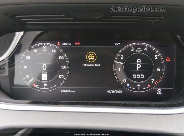 SALZJ2FX6LH078933 2020 LAND ROVER RANGE ROVER EVOQUE Silver Widok tylnych siedzeń