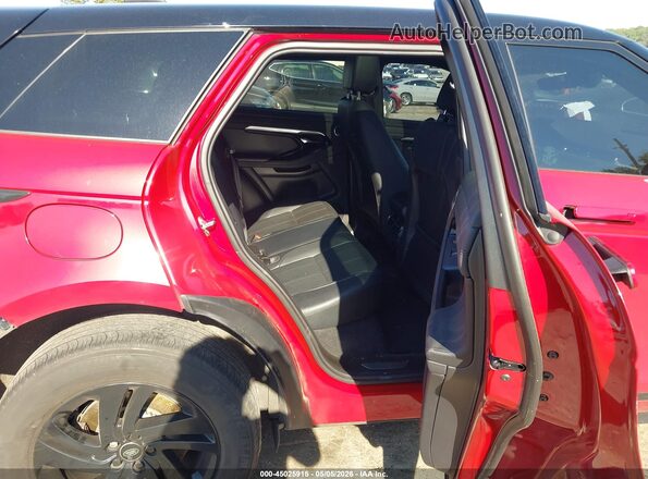 SALZT2FX5MH133450 2021 LAND ROVER RANGE ROVER EVOQUE Red Widok naklejki z numerem VIN