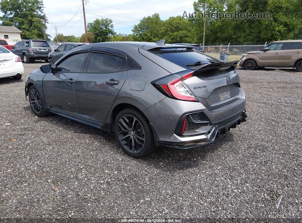 SHHFK7G41MU210733 2021 HONDA CIVIC Gray Հետևի ձախ