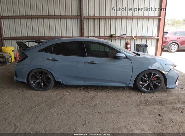 SHHFK7H41JU202075 2018 HONDA CIVIC Серый Вид задней части салона