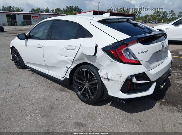 SHHFK7H42MU224736 2021 HONDA CIVIC White Trasero izquierdo