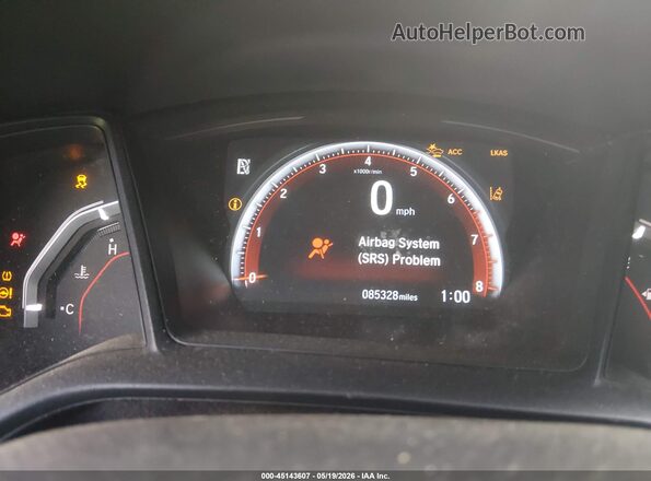 SHHFK7H44LU213896 2020 HONDA CIVIC Black Widok tylnych siedzeń