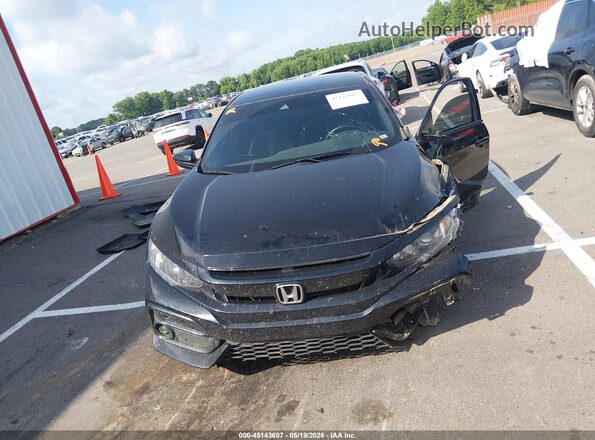 SHHFK7H44LU213896 2020 HONDA CIVIC Black Widok wnętrza z tyłu
