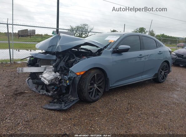 SHHFK7H44MU232174 2021 HONDA CIVIC Blue Передня ліва чверть