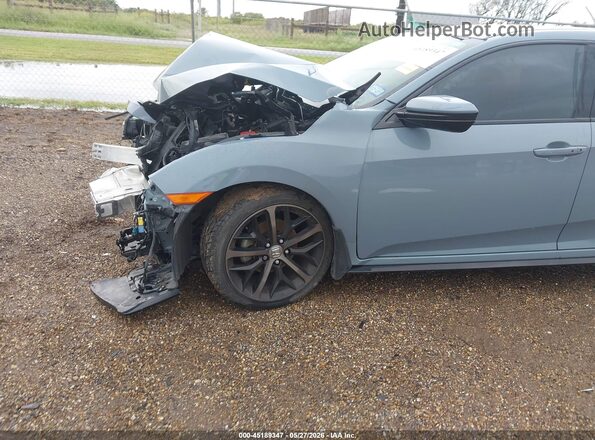 SHHFK7H44MU232174 2021 HONDA CIVIC Blue Вид спереду