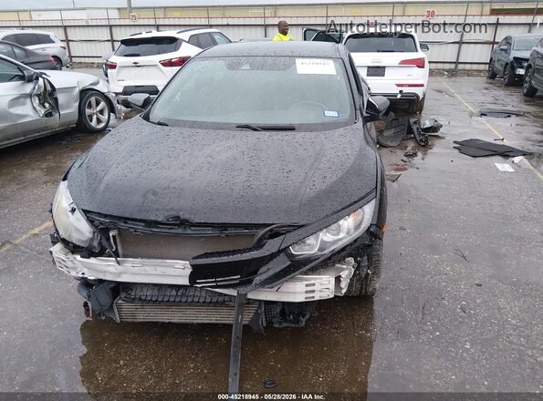 SHHFK7H48KU224673 2019 HONDA CIVIC Черный Вид задней части салона