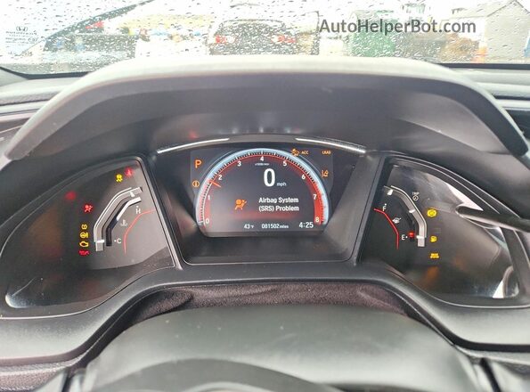 SHHFK7H48MU204331 2021 HONDA CIVIC Gray Widok zestawu wskaźników
