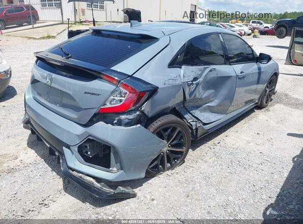 SHHFK7H48MU230007 2021 HONDA CIVIC Light Blue უკანა მარჯვენა