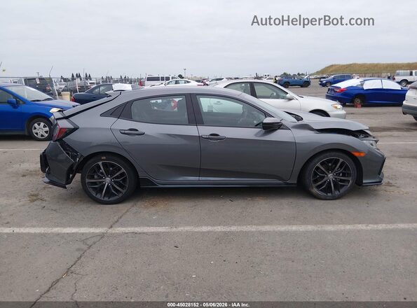 SHHFK7H4XMU415434 2021 HONDA CIVIC Gray Widok wnętrza 360 stopni