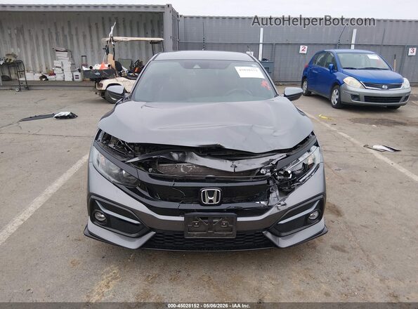 SHHFK7H4XMU415434 2021 HONDA CIVIC Gray Widok wnętrza z tyłu