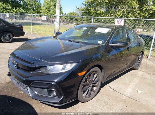 SHHFK7H65MU419604 2021 HONDA CIVIC Black Przód lewy