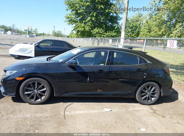 SHHFK7H65MU419604 2021 HONDA CIVIC Black Widok wnętrza 360 stopni