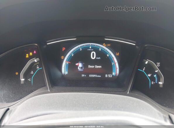 SHHFK7H66MU219282 2021 HONDA CIVIC Light Blue Widok tylnych siedzeń
