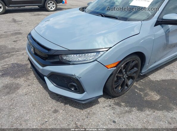 SHHFK7H91KU217513 2019 HONDA CIVIC Gray წინა ხედი