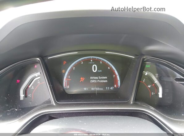 SHHFK7H91KU217513 2019 HONDA CIVIC Gray უკანა სავარძლების ხედი