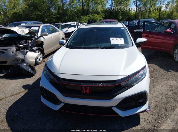 SHHFK7H94JU221845 2018 HONDA CIVIC White Widok zestawu wskaźników