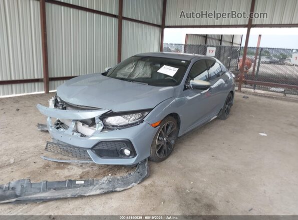 SHHFK7H9XKU200435 2019 HONDA CIVIC Gray Front left