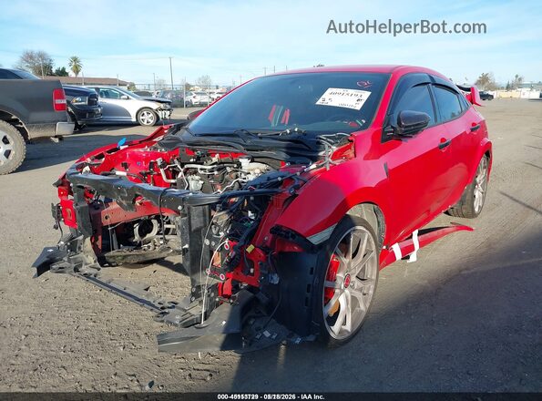 SHHFK8G76JU201098 2018 HONDA CIVIC Red Vista tres cuartos delantera izquierda