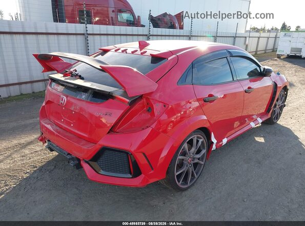 SHHFK8G76JU201098 2018 HONDA CIVIC Red Trasero derecho