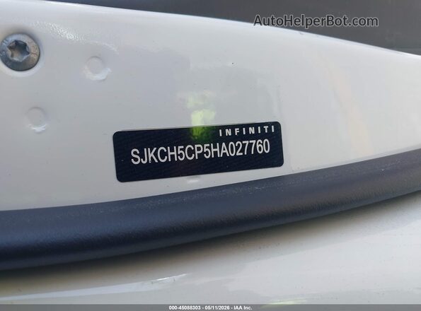 SJKCH5CP5HA027760 2017 INFINITI QX30 Белый 
