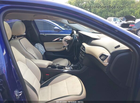 SJKCH5CPXKA007723 2019 INFINITI QX30 Blue წინა სალონის ხედი