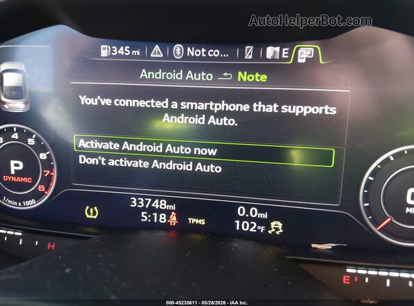 TRUAEAFV8M1002244 2021 AUDI TT Black 