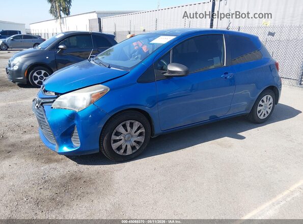 VNKJTUD33GA059790 2016 TOYOTA YARIS Синий Передняя левая четверть