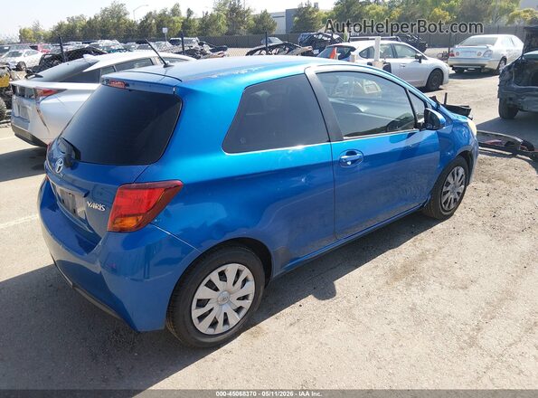 VNKJTUD33GA059790 2016 TOYOTA YARIS Синий Задняя правая четверть