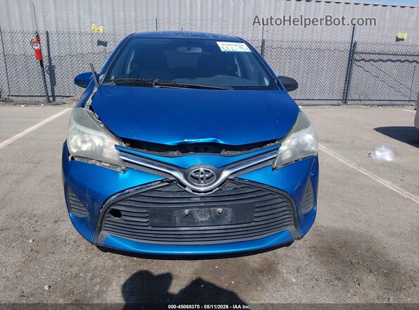 VNKJTUD33GA059790 2016 TOYOTA YARIS Синий Вид щитка приборов