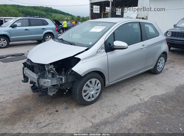 VNKJTUD39GA064623 2016 TOYOTA YARIS Silver Առջևի ձախ երեք քառորդ տեսարան