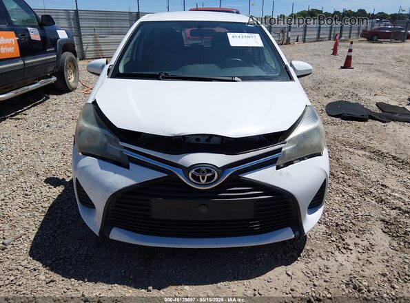 VNKKTUD32GA060787 2016 TOYOTA YARIS White Widok zestawu wskaźników