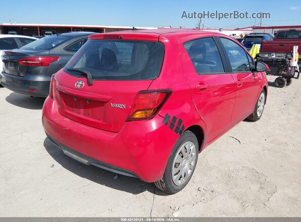 VNKKTUD32GA065486 2016 TOYOTA YARIS Red Rear right